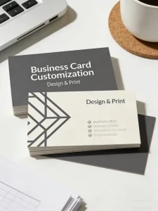 Custom Luxury Business Card Design with Offset Printing on Coated Paper & Art Paper Hard Cover Perfect Binding Film Lamination