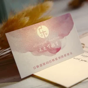Custom Luxury Business Card with Digital Printing Film Lamination Art Paper Cardboard Hot Stamping Custom Design