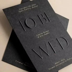 Custom Luxury Business Cards 3D Embossing UV Coating Black Art Paper With Logo for Enterprise Brand and Business Promotion