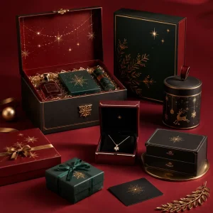 Custom Luxury Christmas Gift Boxes Magnetic Rigid Folding Mailer Cosmetics Candle Jewelry Corporate Perfume Packaging
