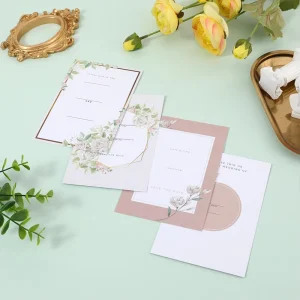 Custom Luxury Design Durable Business Thank You Greeting Card Wedding Party Invitations Care Card with Envelope