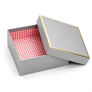 Custom Luxury Eco-Friendly Rigid Gift Box Set with Lid Recycled Paper with Gold Foil Edge UV Finish for Skincare Cosmetic Watch
