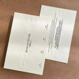 Custom Luxury Embossed Business Card Wedding Greeting Card Printing Logo Personalized Thank You Cards