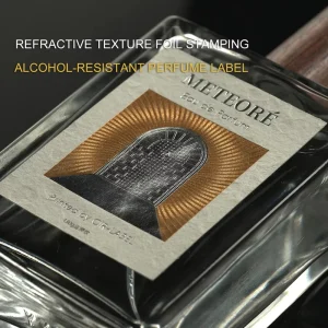 Custom Luxury Embossed Foil Perfume Bottle Label