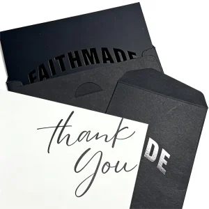 Custom Luxury Greeting Cards Thank You Cards Set with Envelopes Stickers Writing Hand Greeting Card