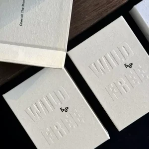 Custom Luxury Rigid Magnetic Paper Box Textured Debossed Logo Minimalist White Cardboard Perfume Gift Packaging Box