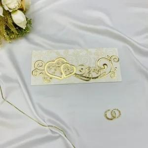 Custom Luxury Wedding Invitation Cards with Hot Foiling Handmade Floral Design and Love Theme for Weddings