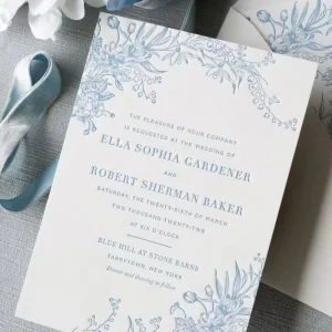 Custom Luxury Wedding Invitation Suite With Deep Embossed Floral Patterns and Gold Foil Accents for Elegant Wedding Party