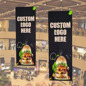 Custom Made Backdrop Signs Hanging Custom Printing Ceiling Hang Banner Hanging Banner Tradeshow