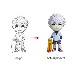 Custom Made Eco-friendly PVC+ABS Action Figure with 3D Art Design Customizable Size & Color Unisex