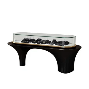 Custom Made Jewelry Jade Display Cabinet Glass Showcase Model 405 Shopping Mall Use Customizable Colors Styles Central Island