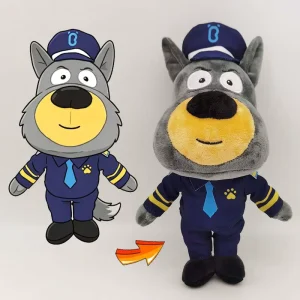 Custom Made Plush Wolf Fox Husky Dog Toys with PP Cotton Filling Custom Size & Color Animal Toy Uniform Dog