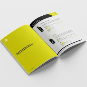 Custom Magazine Brochure Color Design Restaurant Store Company Product Catalog Folded Leaflet Printing Cardboard Offset Offset