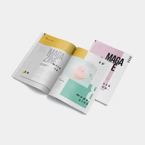 Custom Magazine Color Brochure Design Service Paperback Softcover Full Product Catalog Hardcover Booklet Printing