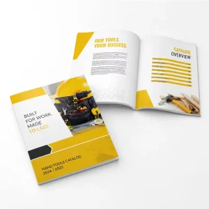 Custom Magazine Color Brochure Design Service Paperback Softcover Product Catalog Hardcover Booklet Printing