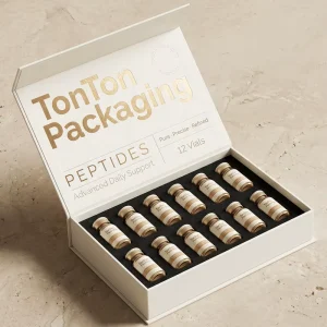 Custom Magnetic Box And Luxury Ivory White High end Peptide Packaging Paper Box With Exquisite Gift Box Product Packaging
