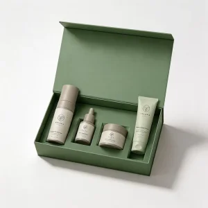 Custom Magnetic Closure Gift Box for Luxury Skincare Set Eco Friendly Recyclable Rigid Cardboard with Foam Insert
