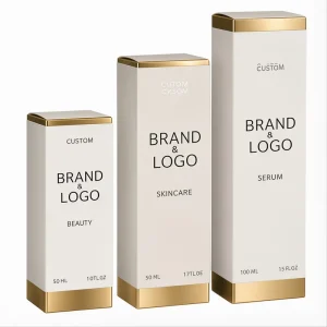 Custom Makeup Packaging Boxes Printed Folding Carton Paper Box for Lipstick Foundation and Beauty Products
