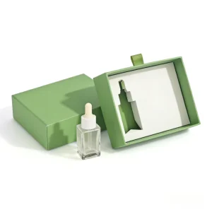 Custom Matte-Laminated White Rigid Recycled Paper Gift Box with Slide Drawer for Perfume and Cosmetics