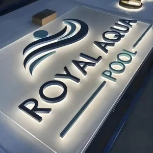 Custom Metal LED Backlit Signage Letters Stainless Steel Illuminated Signs for Retail Store Advertising Shop Name Board Sign
