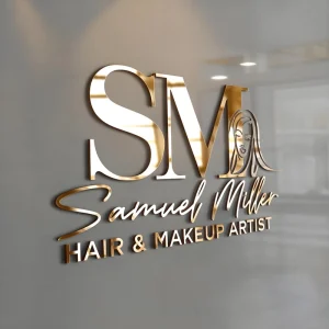 Custom Metal Letters Sign Interior Wall Beauty Salon Custom 3d Brand logo Channel Letter Sign Logo With Raised 3D Design