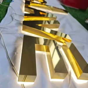 Custom Metal Letters Sign Interior Wall Beauty Salon Nail Decoration 3D Brand Logo Channel Letter Sign for Business Decor