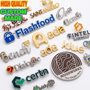 Custom Metal Pins Soft Hard Enamel Gold Silver Bronze Plating Logo Tech Startup Merch Company Slogan Badge Corporate Identity