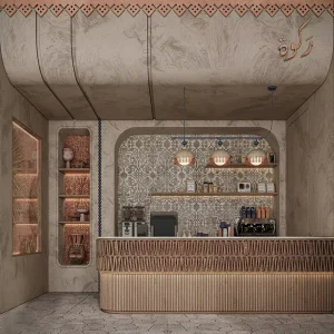 Custom Middle Eastern Restaurant Interior with Arabic Calligraphy Turnkey Restaurant Solution for Hotel Resort