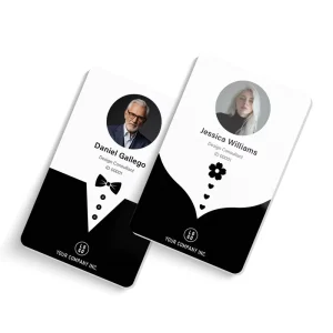Custom Mini 125kHz PVC RFID NFC Work Permit Card ISO 1k Membership Hotel Metal ID Card Waterproof Hanging Mini Tag