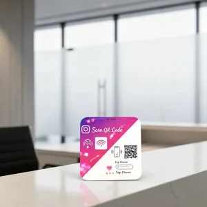 Custom Mini RFID Keyfob with 13.56 MHz NFC 213 215 216 Chip Waterproof Epoxy Card for Business Card Hotel & Payment Use
