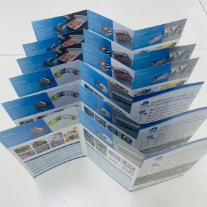 Custom Mini Tri Fold Menu Digital Brochures Printed Flyer Catalog Instruction Booklet Made Durable Cardboard Paper