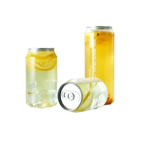 Custom Model 202 Sealed Transparent Screen Printed Milk Tea Beverage Packaging Cans Beer Soda Juice Plastic