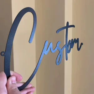 Custom Modern 3D Black Acrylic Letters Wall Mount Office Signage Non Illuminated Logo for School Apartment Hotel