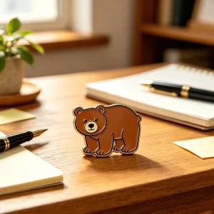 Custom Modern Cute Kawaii Cartoon Animal Themed Enamel for Bulk OEM Manufacturer Personalized Metal Clothing Bag