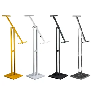 Custom Modern Freestanding Lightweight Display Stand Metal Powder Coated Detachable Portable Vertical Foam Board Poster Stand