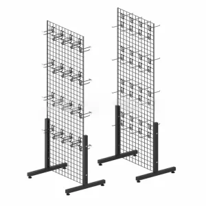 Custom Modern Heavy Duty Metal Single Sided Wig Store Display Rack Stand Hair Extensions Display Shelves 4/8 Shelves Powder