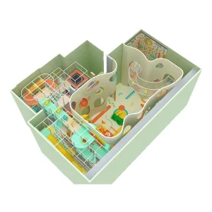 Custom Modern Indoor Playground Equipment Multi-Level Commercial Adventure Fun Maze Soft Play Structure Turnkey Play Center