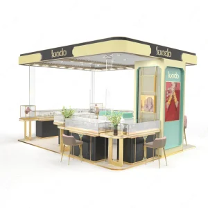 Custom Modern Jewelry Display Cabinet Shop Mall Decoration Jewelry Kiosk Design
