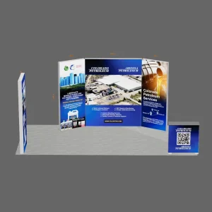 Custom Modular SEG Fabric Exhibition Backdrop Set Petroleum Lubricant Industrial Perfect Energy Trade Exhibitions Booth Layout