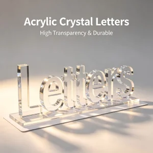 Custom Multi Color Acrylic Crystal Advertising Sign Letters Custom Size for Store Restaurant Hotel Medical Use