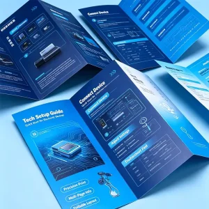 Custom Multi Page Booklet Glossy Paper Printed Product Brochure Catalog for Bulk Order