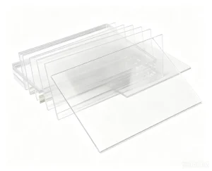 Custom Multi Thickness Thin Clear Acrylic Sheet Material for Anime Standee Rectangle Transparent Slab DIY UV Printing Substrate