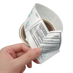 Custom Multi-layer Peel and Reveal Sticker Label Adhesive Label Double Sided Cosmetic Sticker