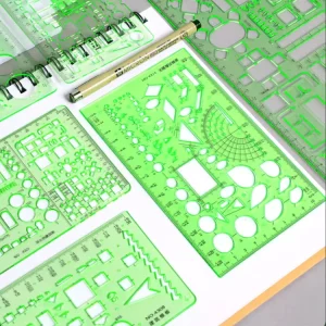 Custom Multifunctional Acrylic Template Ruler 3mm Thickness Drawing Circle Geometry Mathematical Architectural Interior Design