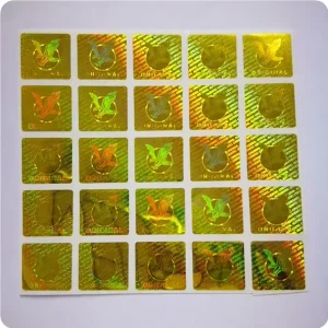 Custom Nano Text Laser 3D Hologram Sticker Label