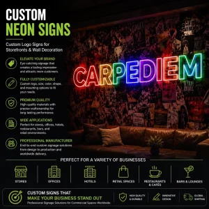 Custom Neon Sign for Store Logo and Event Decor Custom Signage Manufacturer for Storefront Office Hotel