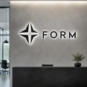 Custom Office Lobby Acrylic LED Light Letter Raised LED Letter Sign Wall 3D Logo Letter LED Signs for Business Signboard Outdoor