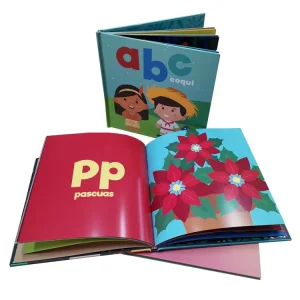 Custom Offset Printed Hardcover Children’s Educational Interactive English Picture Books with Cardboard Material