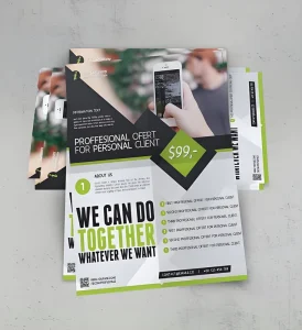 Custom Offset Printing DM Single Page Flyers Posters Brochures Advertising Design Production User Manual Instructions