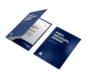 Custom Offset Printing Film Manufacturer Paper Presentation Folder for Documents